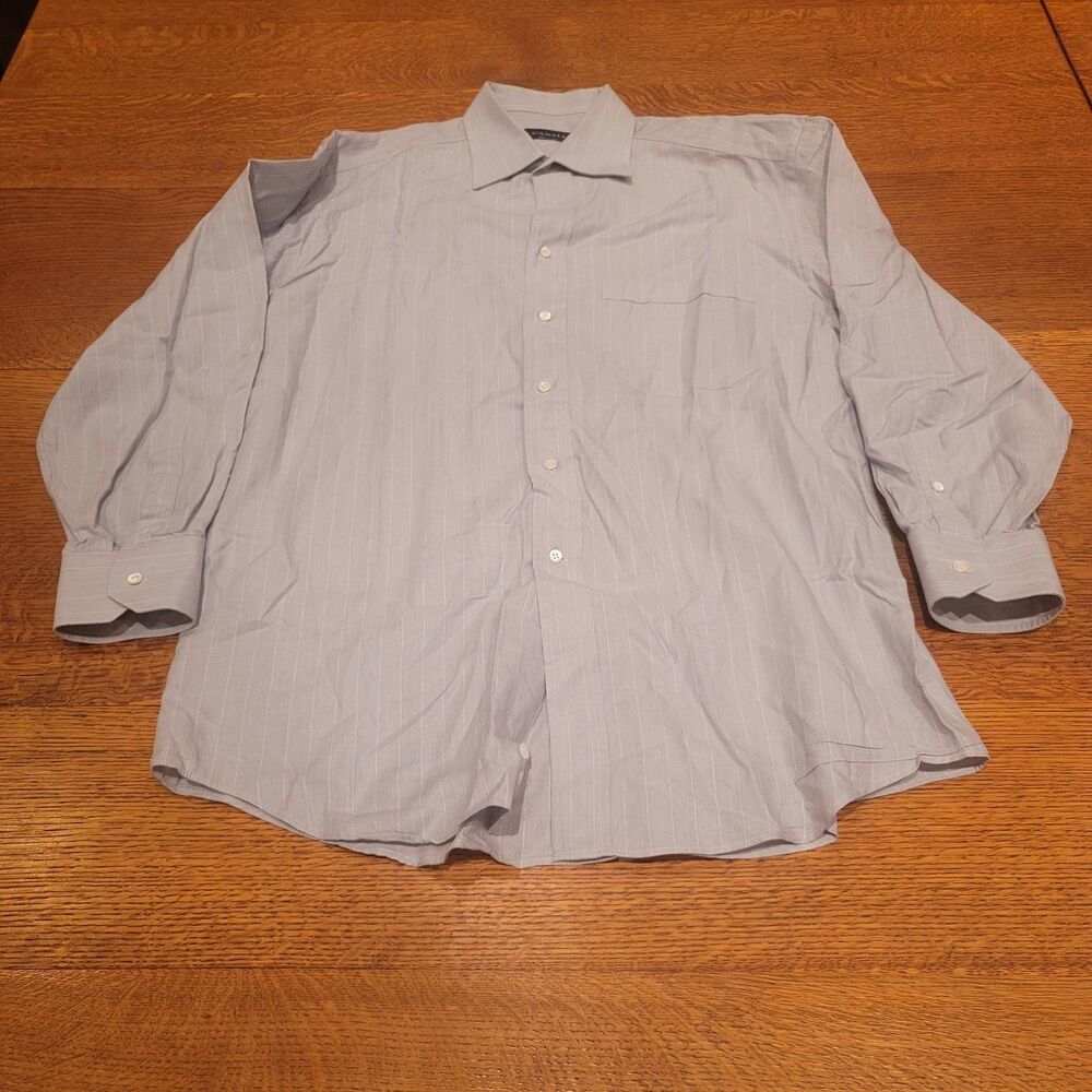 Canali Made in Italy Button Up Long Sleeve Dress Shirt - Men's Size 17/33